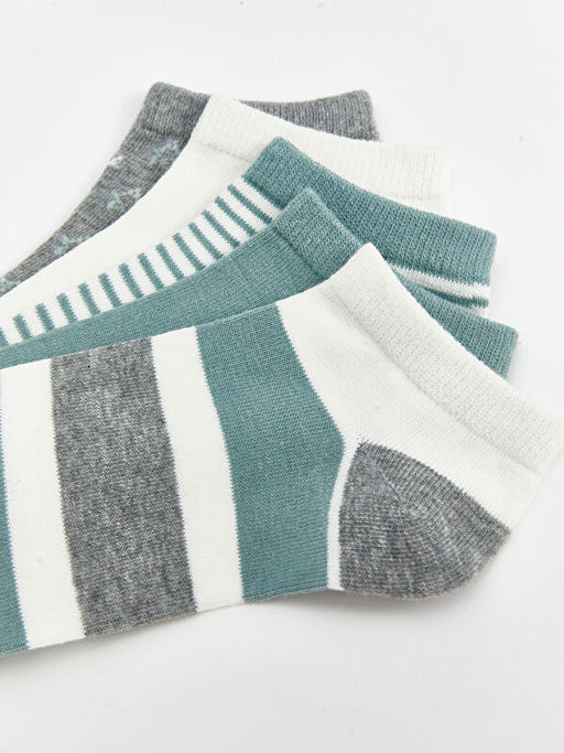 Desenli Kad?n Patik ?orap 5li