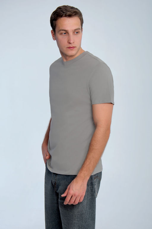 Арт. 61112/6 Футболка мужская 48-58 (6 шт) Цвет:серый - Идеал фото 3