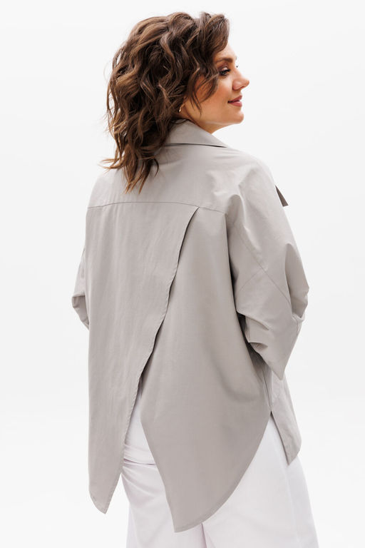 Рубашка Michel Chic 786 светло-серый  фото 5