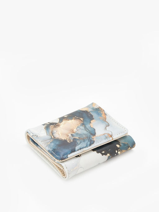 Кошелёк женский на кнопке, 10?1.5?8 см, с принтом, розовый