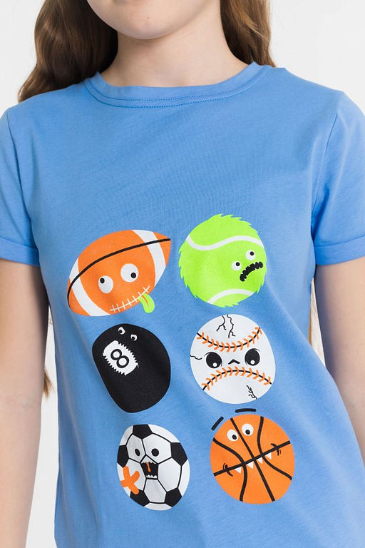 Футболка М222038Пб Голубой - Елена фото 4