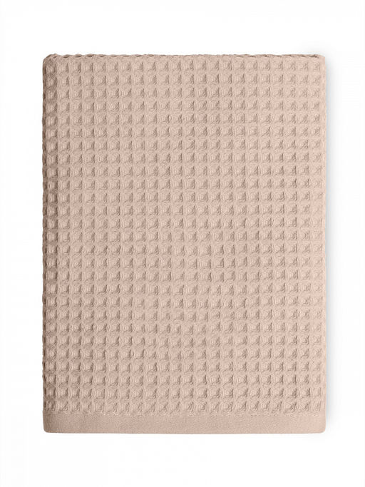 Полотенце для тела 70x140 бежевый вафельное полотно