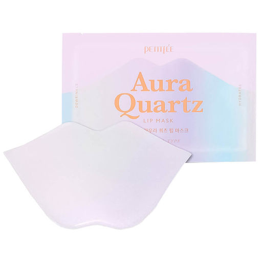 Petitfee Aura Quartz Lip Mask - Гидрогелевая маска для губ с жемчужной пудрой , 6,4гр