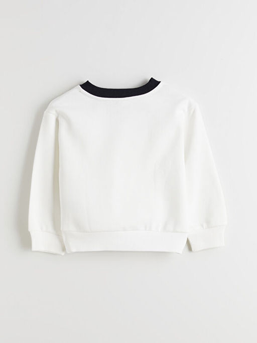 V Yaka K?z ?ocuk Sweatshirt