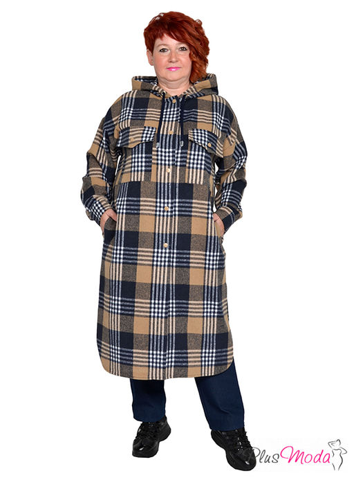 Пальто-рубашка Модель №2006 размеры 44-84