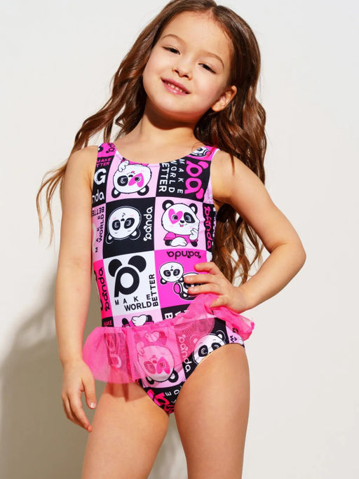 12422444 Купальник трикотажный для девочек