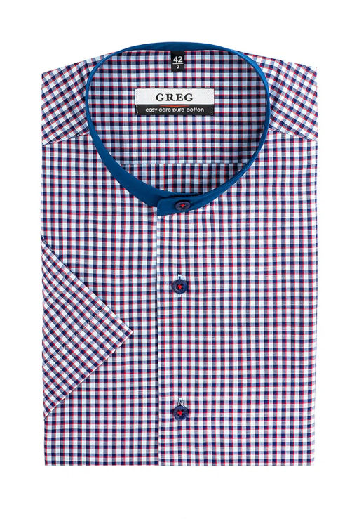 Сорочка мужская короткий рукав GREG 264/001/6723/ZS/C/1 фото 2