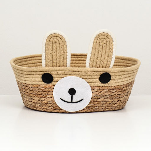 Экологичный лежак Мишка для животных (хлопок+рогоз), 35 х 27 х 13 см, вес до 8 кг - Пижон фото 2