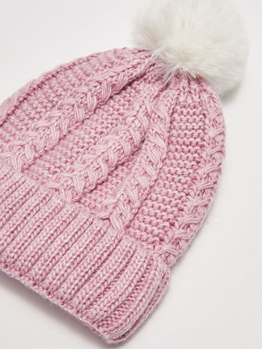 Kendinden Desenli K?z ?ocuk Triko Bere ve Boyunluk 2li - Waikiki фото 3