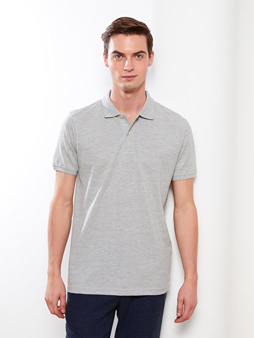 Polo Yaka K?sa Kollu Pike Erkek Ti??rt