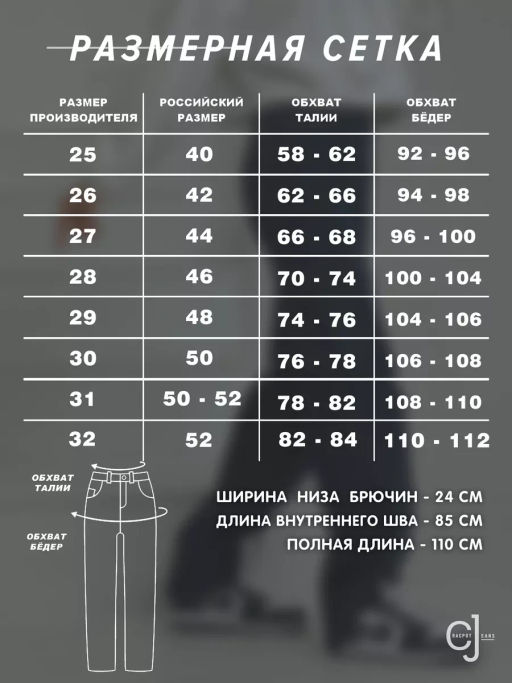 Женские джинсы с высокой посадкой прямые CRACPOT 1209