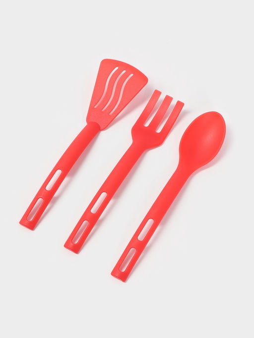 Набор кухонных принадлежностей Доляна «Глори», 3 шт., красный