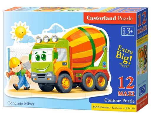 Castorland. Пазл 12 MAXI арт.B-120086 "Бетономешалка"