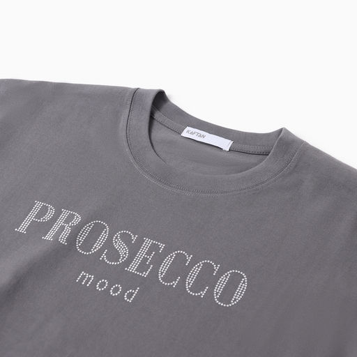 Футболка женская KAFTAN: Prosecco, серая, размер 40-42