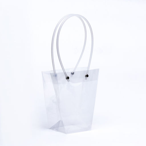 Цена за 10 шт. Сумка для цветов прозрачная влагостойкая, 16x8-8x8-16см - UPAK LAND фото 2