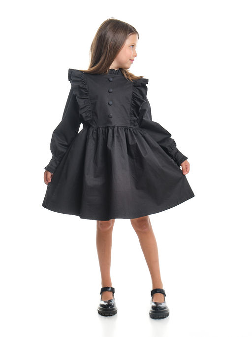 Платье черное нарядное для девочки 33-24251 черный - Mini maxi фото 3