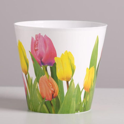 Кашпо для цветов Тюльпаны, 0.8 л, 11?12 см - Дарите счастье фото 2