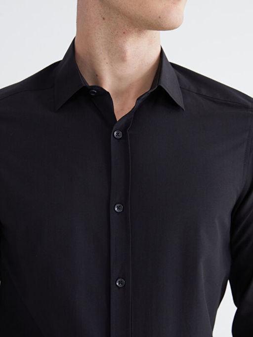 Slim Fit Uzun Kollu Erkek G?mlek