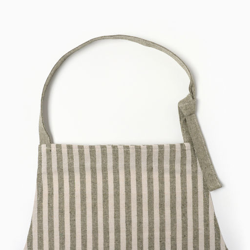 Фартук Доляна Полоса цв.зеленый 62*76 см, 50%п/э 50% хл  фото 2