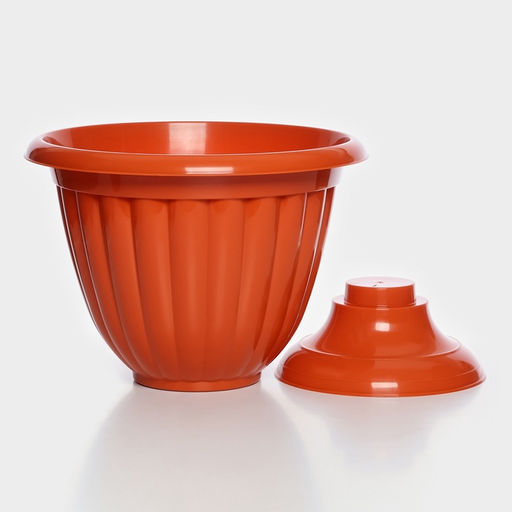 Вазон для цветов «Жасмин», 12 л, d=38 см, h=28 см, коричневый