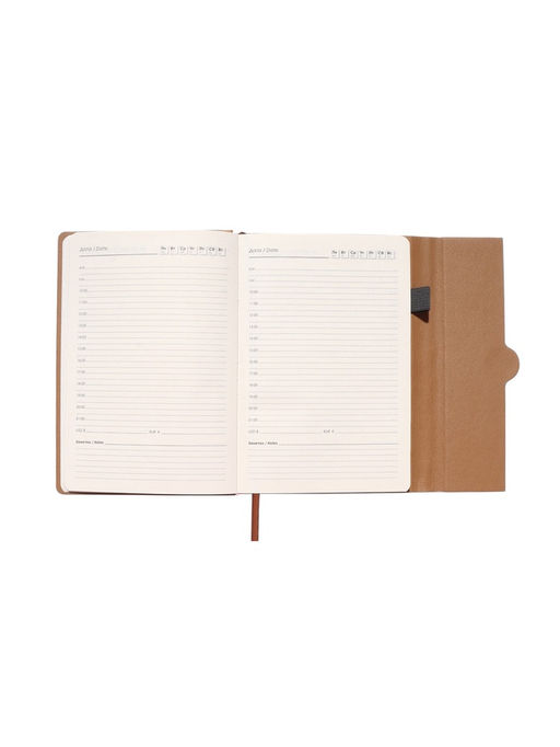 Ежедневник недатированный формат А5, с клапаном, 96 листов, в линейку, пвх, серый - Simaland фото 10