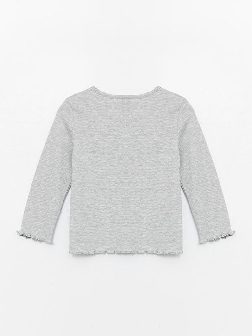 Bisiklet Yaka Uzun Kollu K?z Bebek Ti??rt - Waikiki фото 2