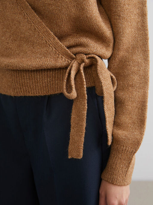 Kruvaze Yaka Kad?n Triko Kazak