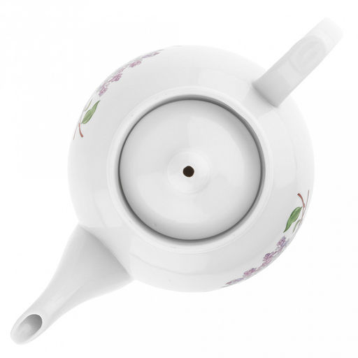 Чайник заварочный фарфоровый Сирень 700мл, форма Рубин (Россия) - Домашняя мода фото 5