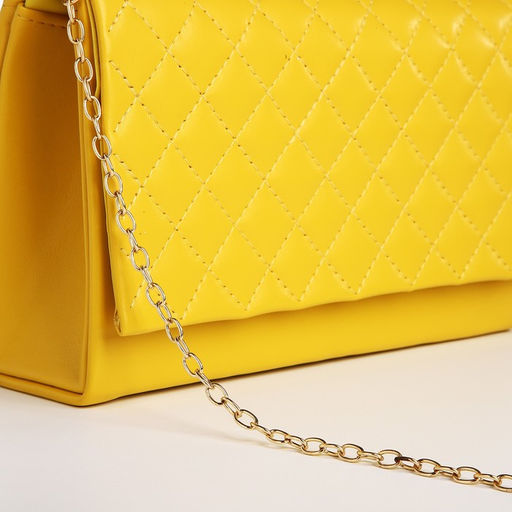 Сумка-клатч на магните, цвет жёлтый - Simaland фото 4