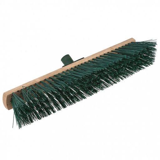 Щетка для пола деревянная 50см, втулка наклонная пластмассовая с резьбой д22мм, бук (Россия)