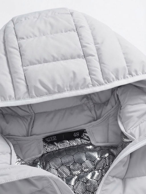 Куртка мужская удлинённая стёганая с капюшоном и графеновой подкладкой утеплитель тинсулейт