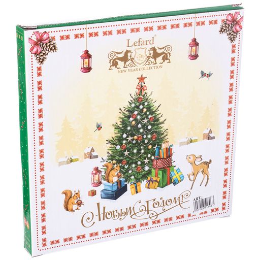 ТАРЕЛКА ЗАКУСОЧНАЯ LEFARD ЕЛКА 20,5 СМ ЗЕЛЕНАЯ  фото 2