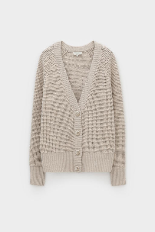 ЕВ 30255/ш/кремовый кардиган жен