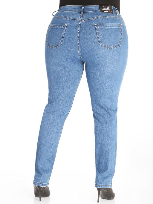 Джинсы стрейчевые большого размера - Almond фото 2