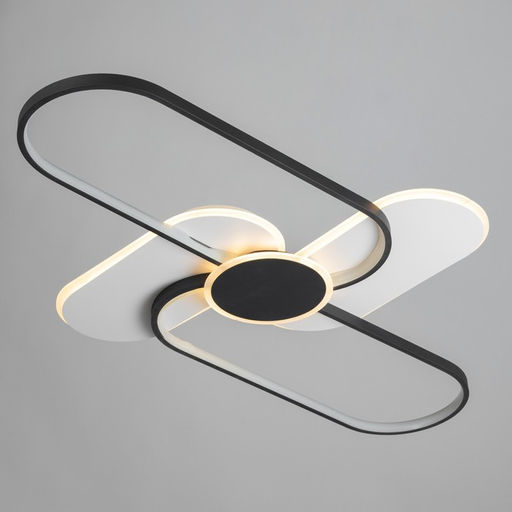 Светильник «Лайн» LED 90 Вт 4000К черно-белый 110×67×6 см BayerLux