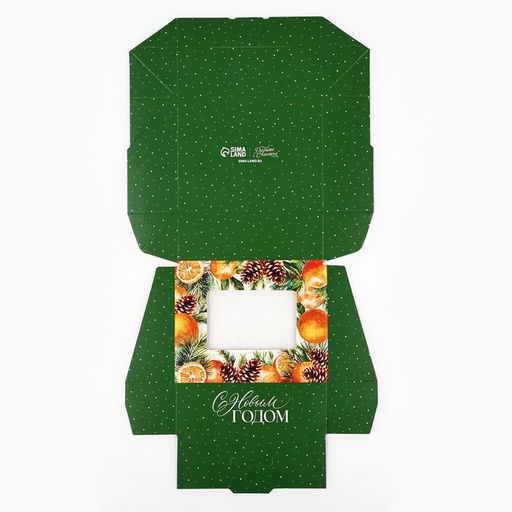 Цена за 10 шт. Коробка складная «Новогодняя ботаника», 10×8×3.5 см