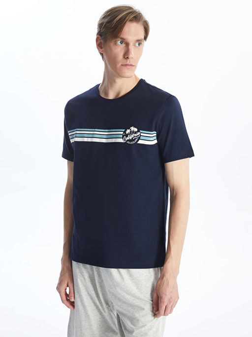 Standart Kal?p Erkek ?ortlu Pijama Tak?m?