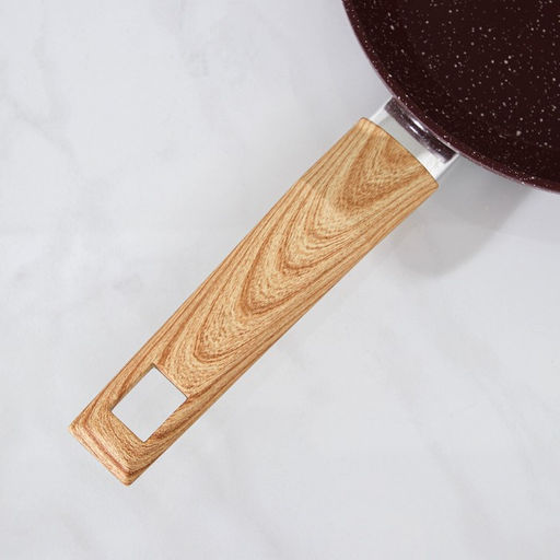 Сковорода Magistro Natural. Brown, d=26 см, кованый алюминий, ручка soft-touch, антипригарное покрытие, индукция, коричневая  фото 4