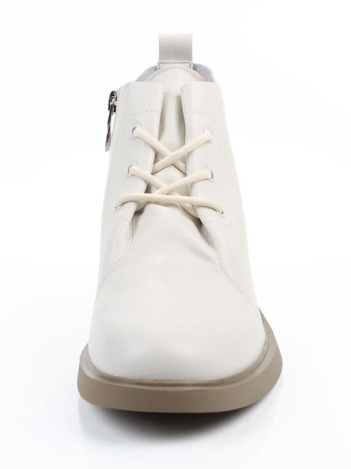 01-M43-19 LT. BEIGE Ботинки демисезонные женские (натуральная кожа)