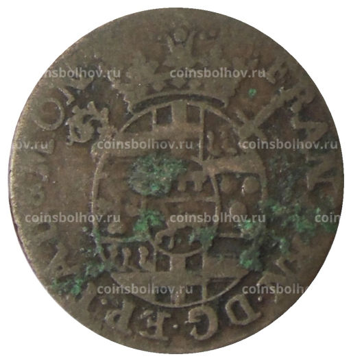 Монета 4 пфеннига 1718 года Германские государства Падеборн