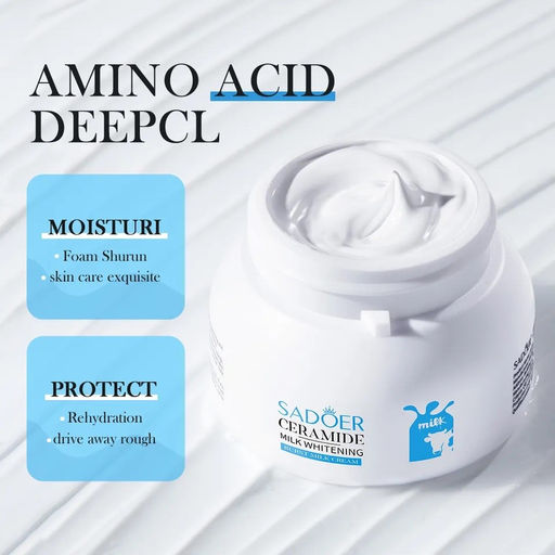 SADOER Осветляющий крем протеины молодости Ceramide Milk Whitining для всех типов кожи лица, 120гр  фото 4