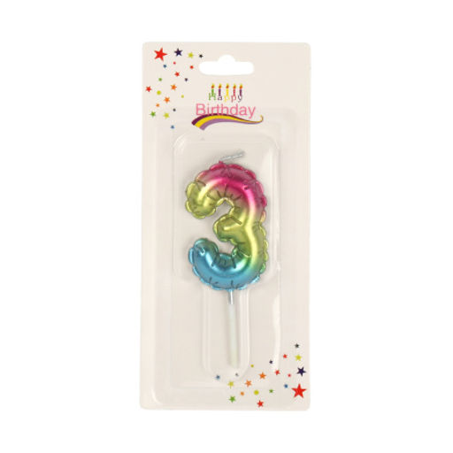 Свеча Цифра Градиент / KL-18 /уп 600/ - Галеонтрейд фото 4