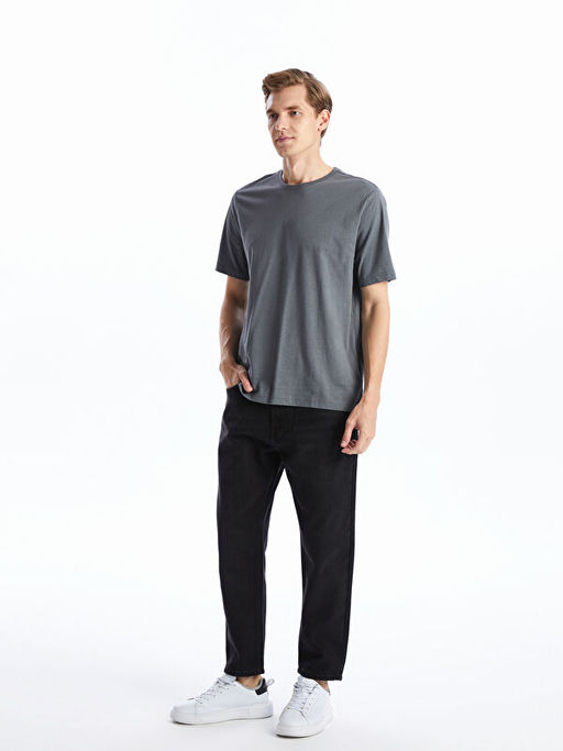 Bisiklet Yaka Penye Erkek Ti??rt