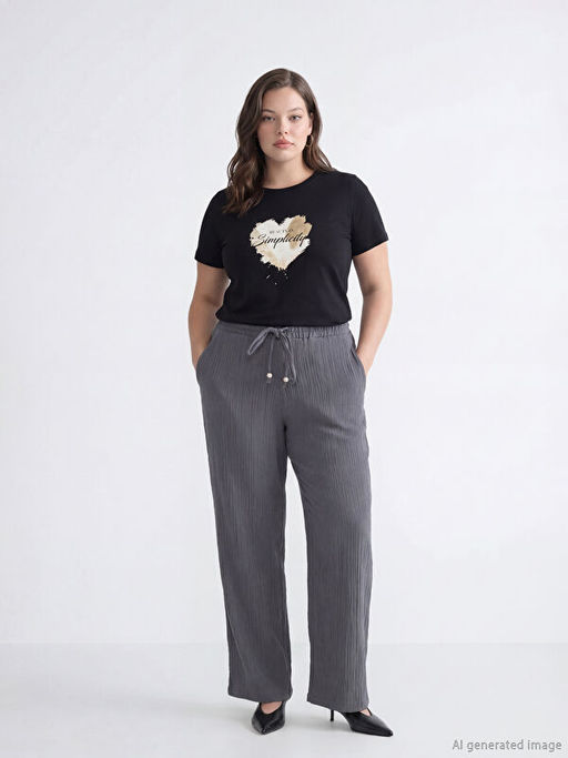 Beli Lastikli Kad?n M?slin Pantolon