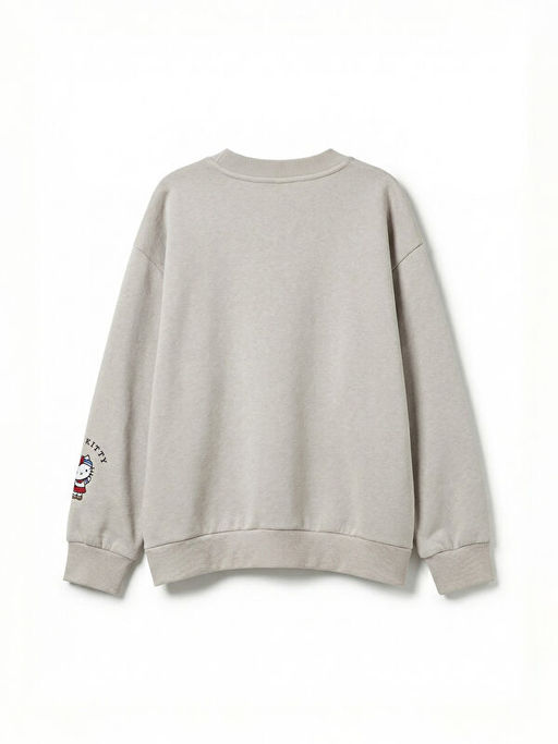 Hello Kitty Bask?l? K?z ?ocuk Kal?n Sweatshirt