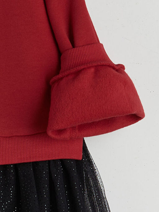 Mickey Mouse Lisansl? K?z ?ocuk T?ll? Elbise