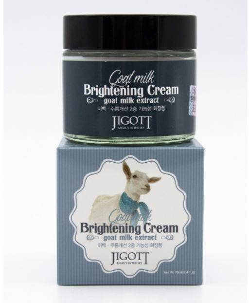 Отбеливающий крем для лица с козьим молоком JIGOTT, 70 ML