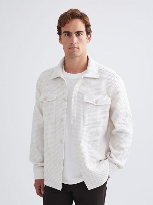 Regular Fit Uzun Kollu Erkek G?mlek Ceket