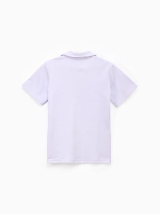 Футболка - поло женская MINAKU, размер 48-50 (XL), итерлок, белая