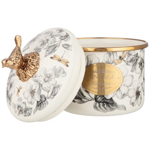 БАНКА ДЛЯ СЫПУЧИХ ПРОДУКТОВ AGNESS, СЕРИЯ ЯБЛОНЕВЫЙ САД, 12 Х 9СМ / 1,0Л  фото 3